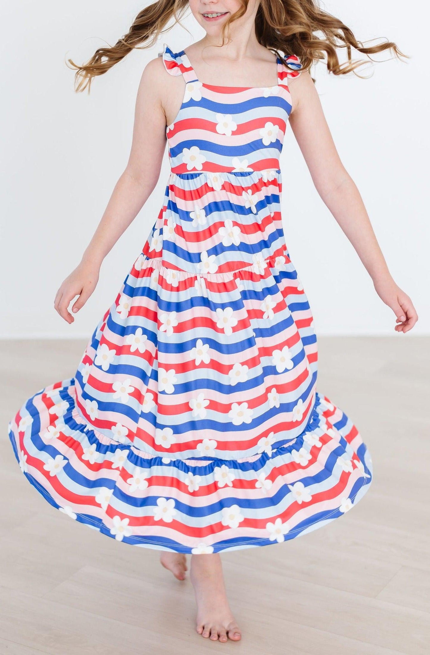 July Vibes Ruffle Maxi Dress Mila & Rose ®