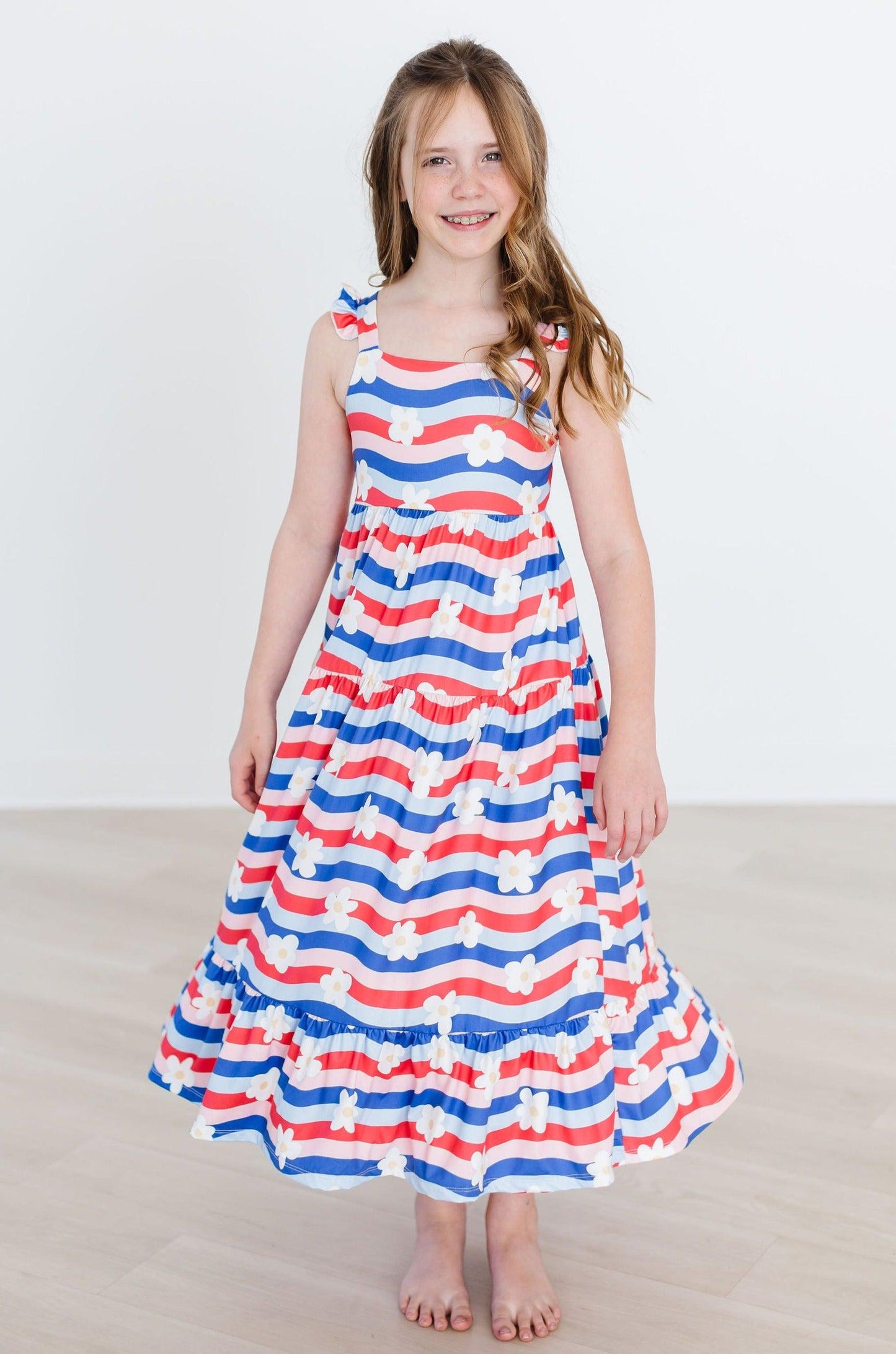 July Vibes Ruffle Maxi Dress Mila & Rose ®