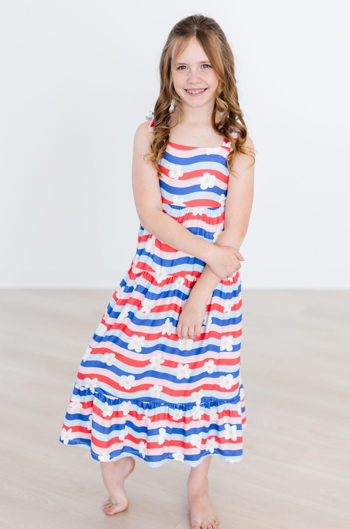 July Vibes Ruffle Maxi Dress Mila & Rose ®