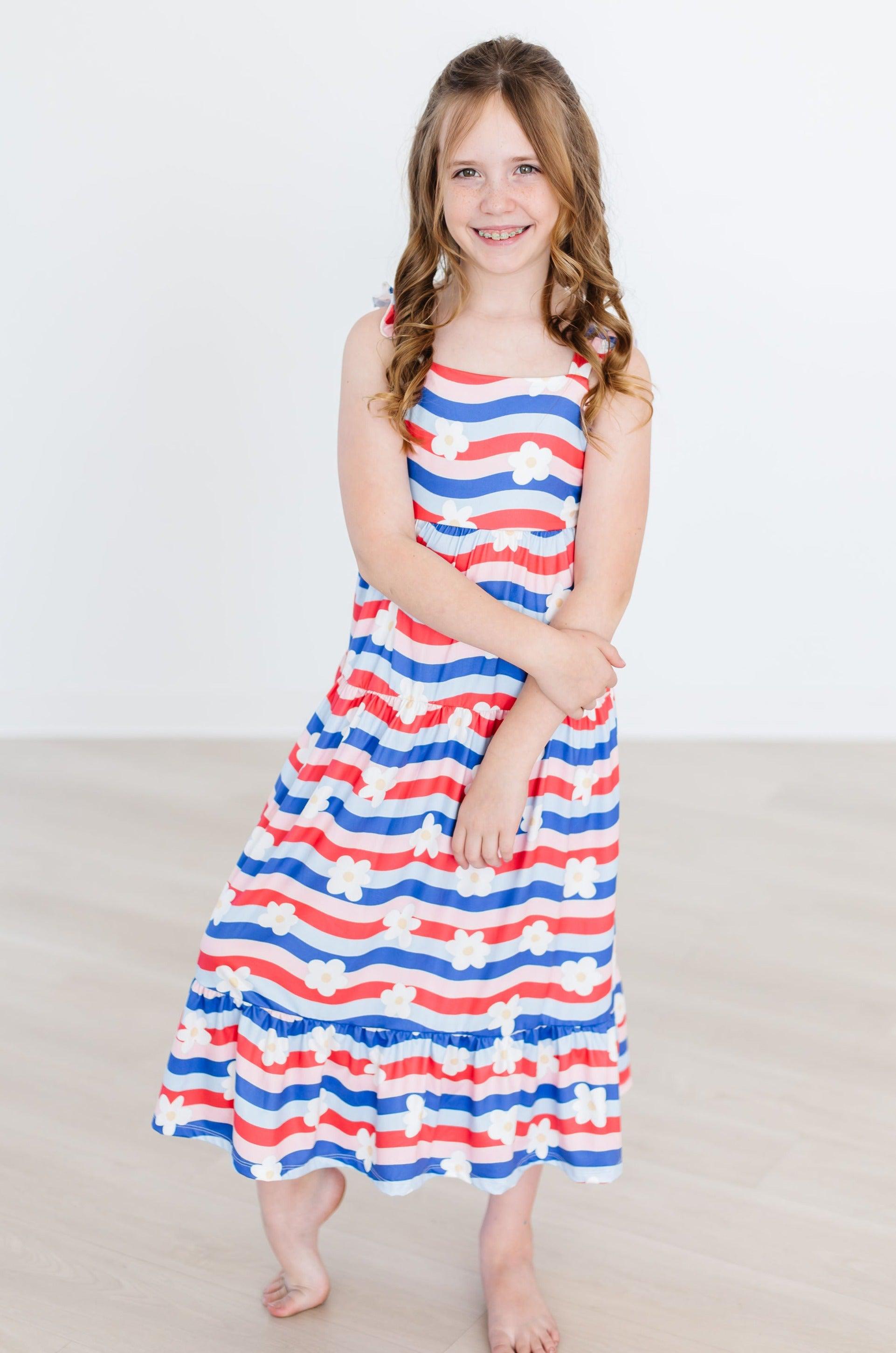 July Vibes Ruffle Maxi Dress Mila & Rose ®