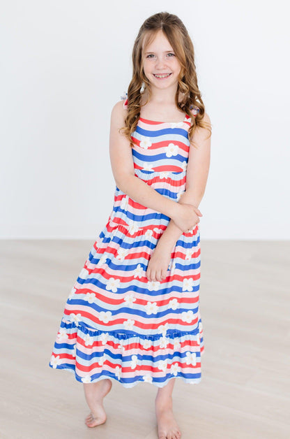 July Vibes Ruffle Maxi Dress Mila & Rose ®