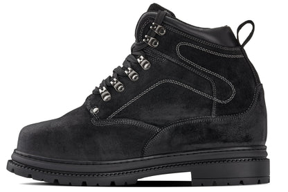 CALDEN 5.2" Taller Black Nubuck Height-Increasing Boots K881802 Tallmenshoes.com