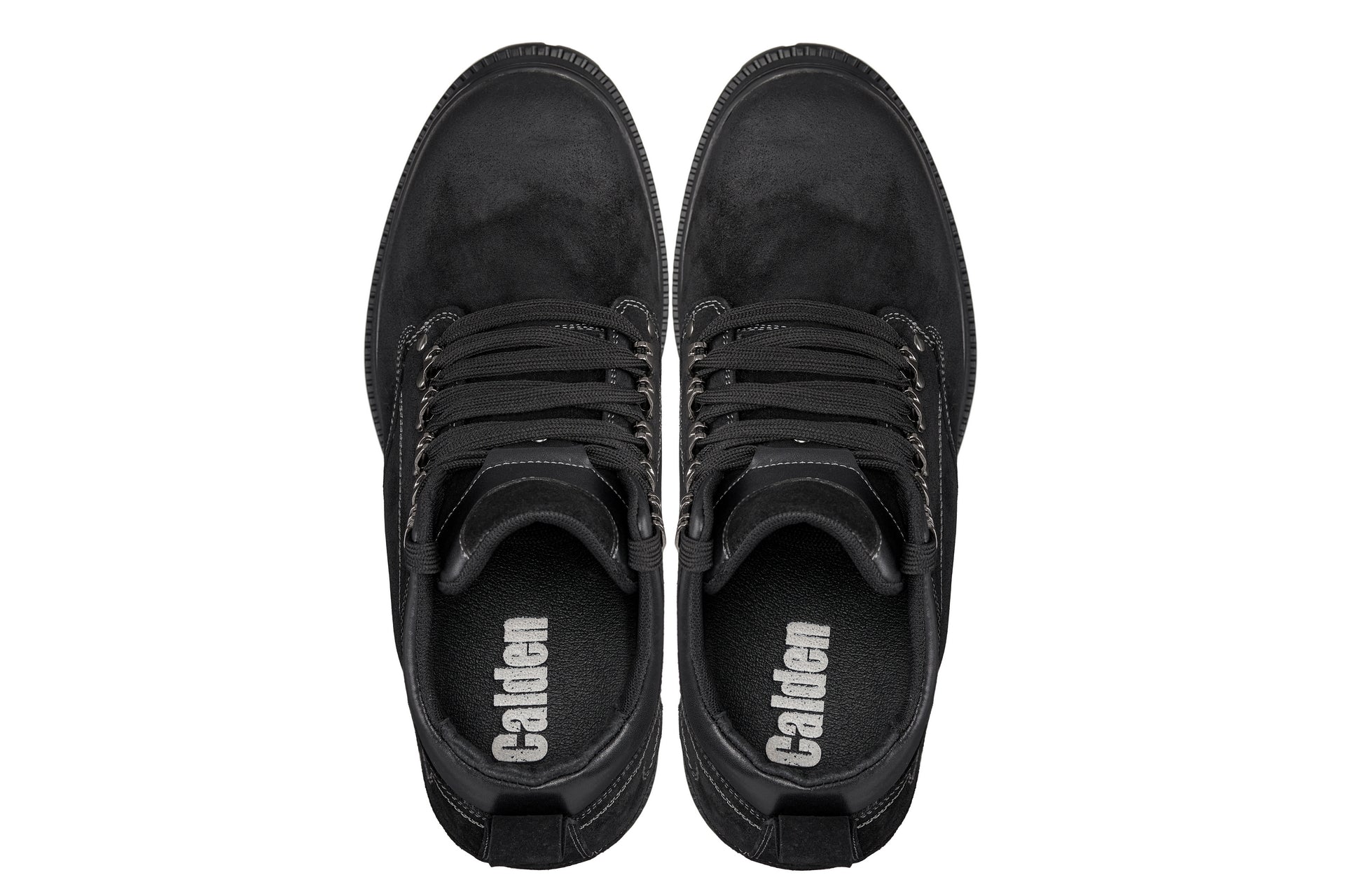 CALDEN 5.2" Taller Black Nubuck Height-Increasing Boots K881802 Tallmenshoes.com