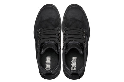 CALDEN 5.2" Taller Black Nubuck Height-Increasing Boots K881802 Tallmenshoes.com