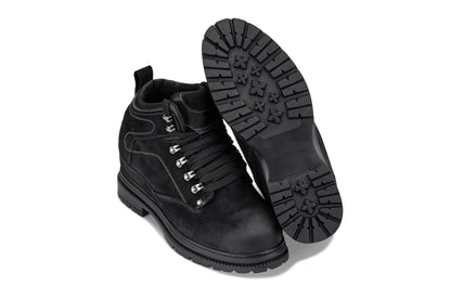 CALDEN 5.2" Taller Black Nubuck Height-Increasing Boots K881802 Tallmenshoes.com