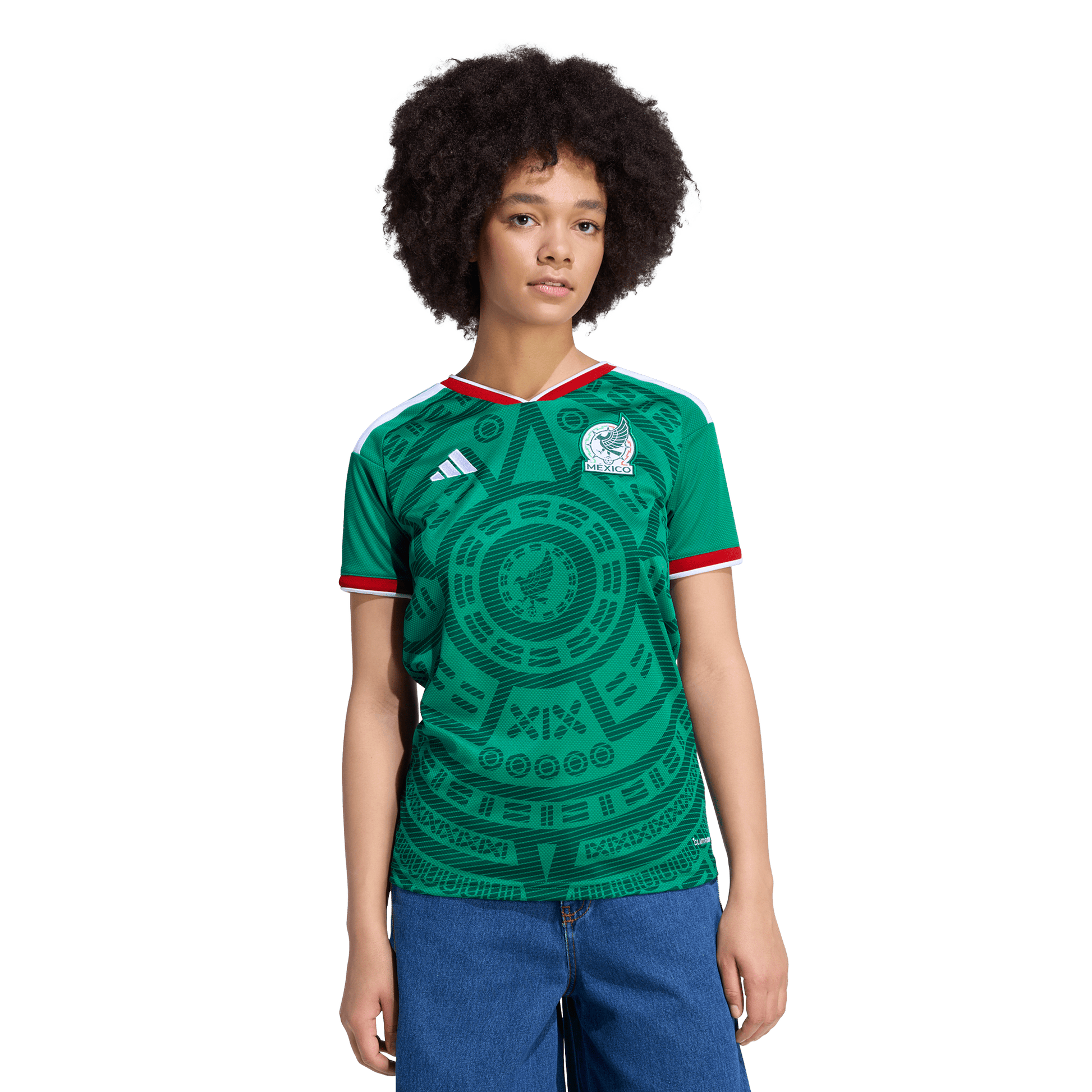 Adidas Womens Mexico 26 Jersey - Green Denim Exchange