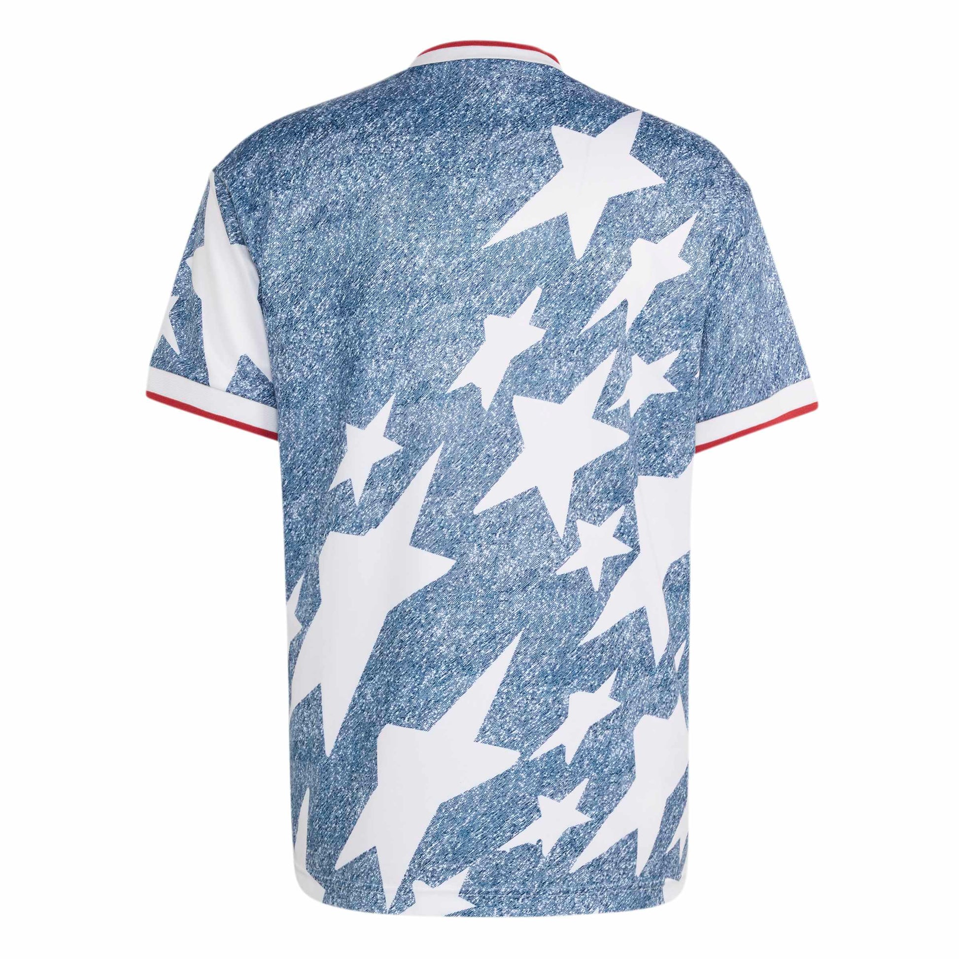 Adidas Mens Denim Graphic Jersey - Blue Denim Exchange