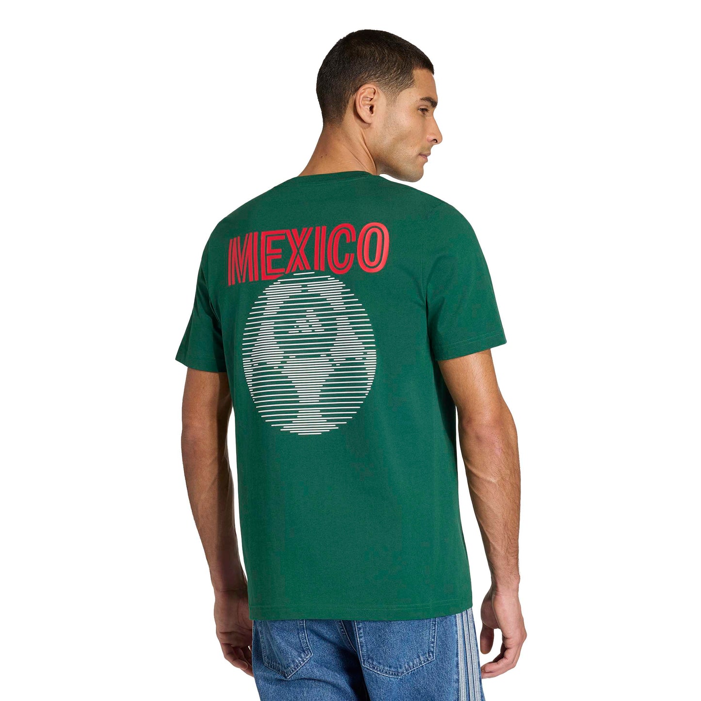 Adidas Mens Mexico Azteca Tee - Dark Green Denim Exchange
