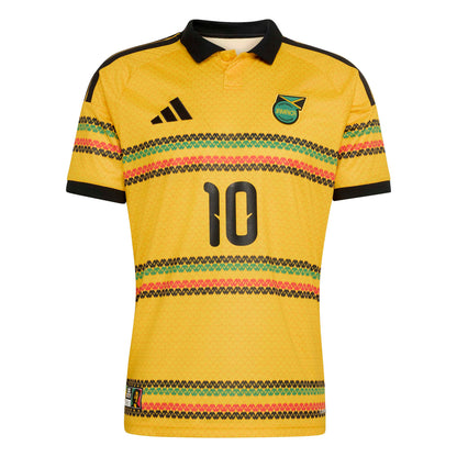 Adidas Mens Jamaica 26 x Bob Marley Home Jersey - Gold Denim Exchange