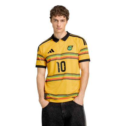 Adidas Mens Jamaica 26 x Bob Marley Home Jersey - Gold Denim Exchange