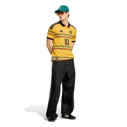 Adidas Mens Jamaica 26 x Bob Marley Home Jersey - Gold Denim Exchange