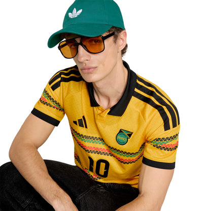 Adidas Mens Jamaica 26 x Bob Marley Home Jersey - Gold Denim Exchange