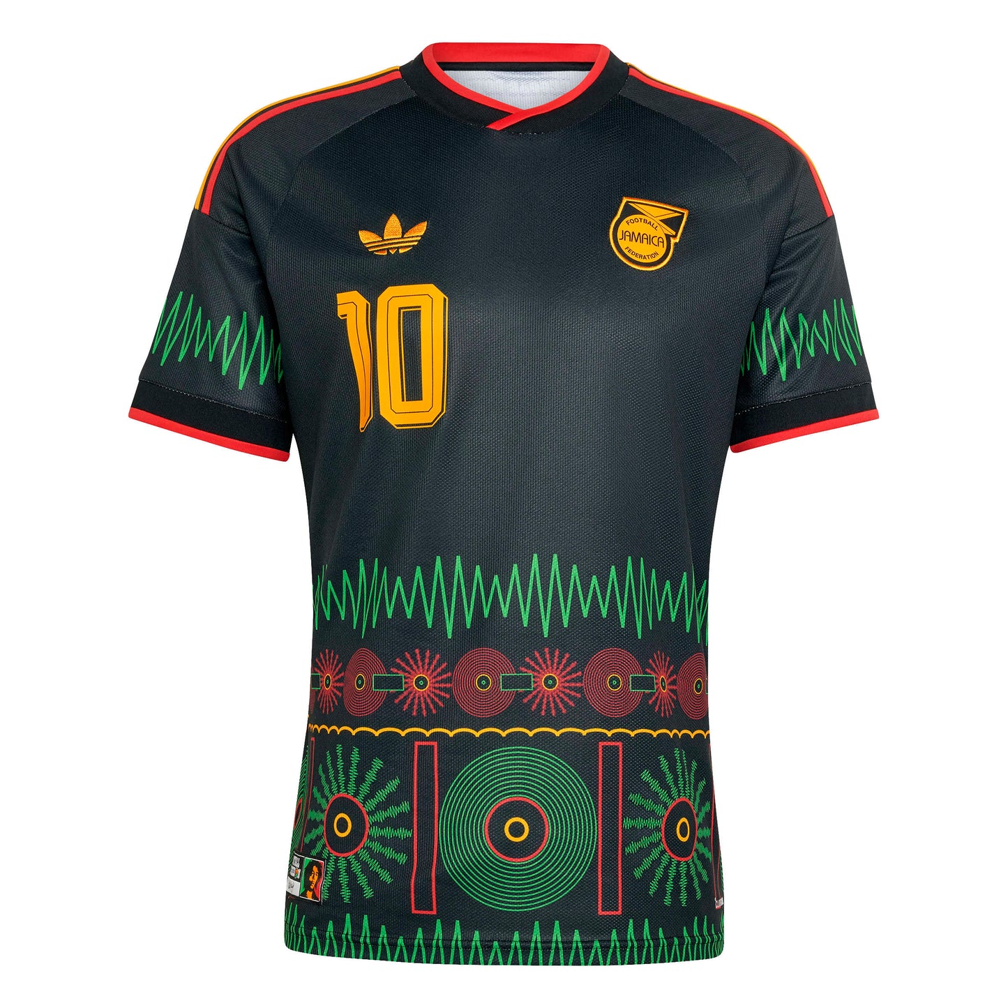 Adidas Mens Jamaica 26 x Bob Marley Away Jersey - Black Denim Exchange