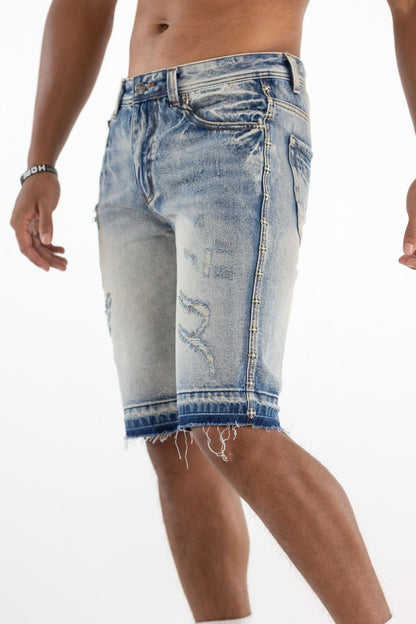 Kindred Premium Stud Shorts - Blue Denim Exchange