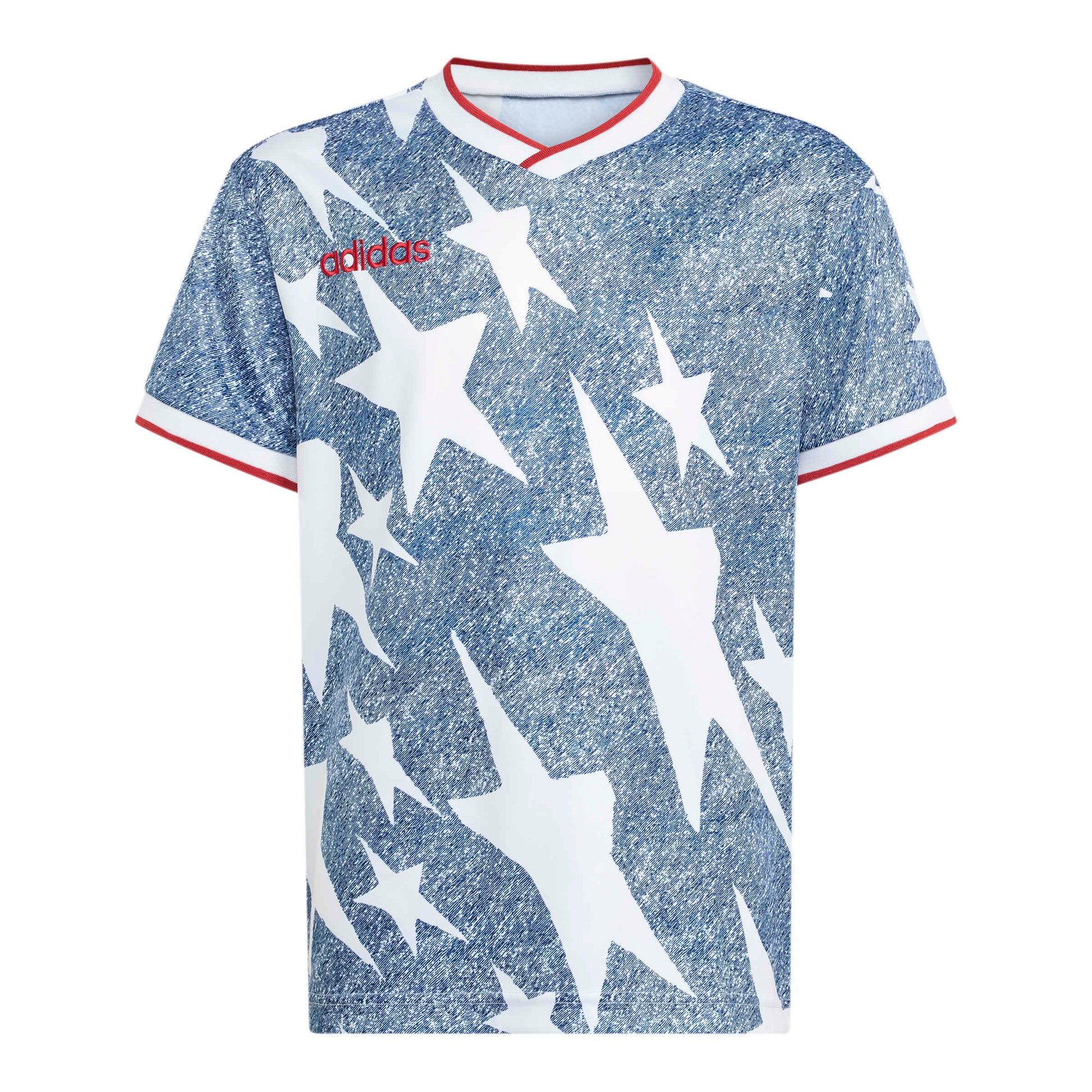 Adidas Kids Denim Graphic Jersey - Blue Denim Exchange