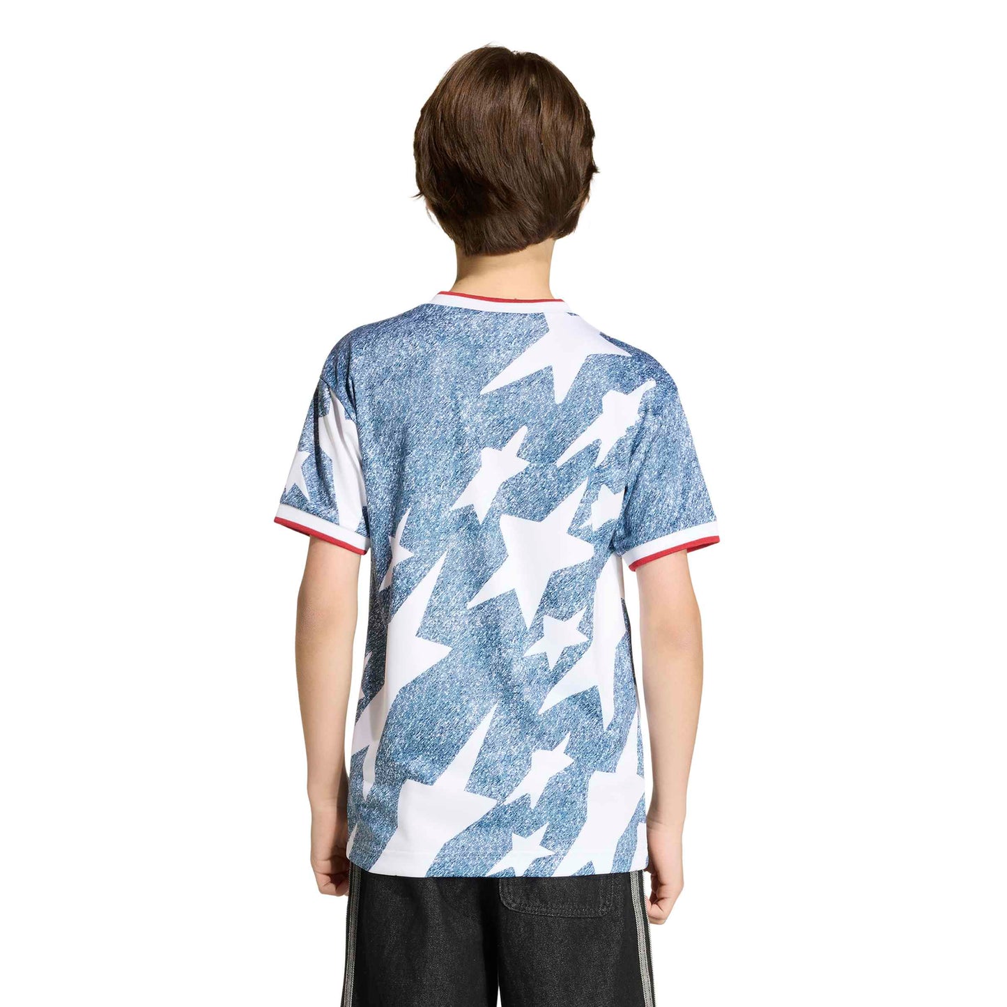Adidas Kids Denim Graphic Jersey - Blue Denim Exchange