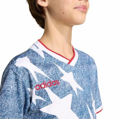 Adidas Kids Denim Graphic Jersey - Blue Denim Exchange