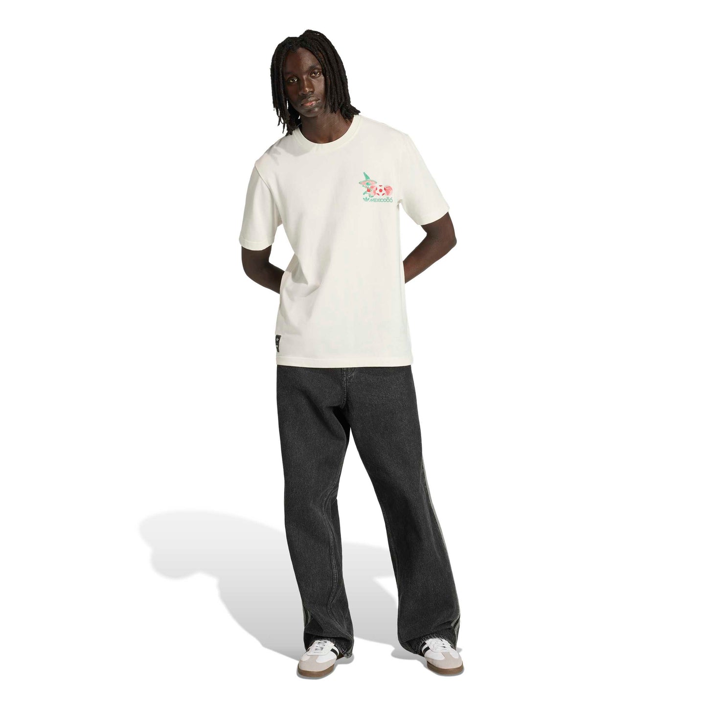 Adidas Mens Mascot Tee - Cloud White Denim Exchange