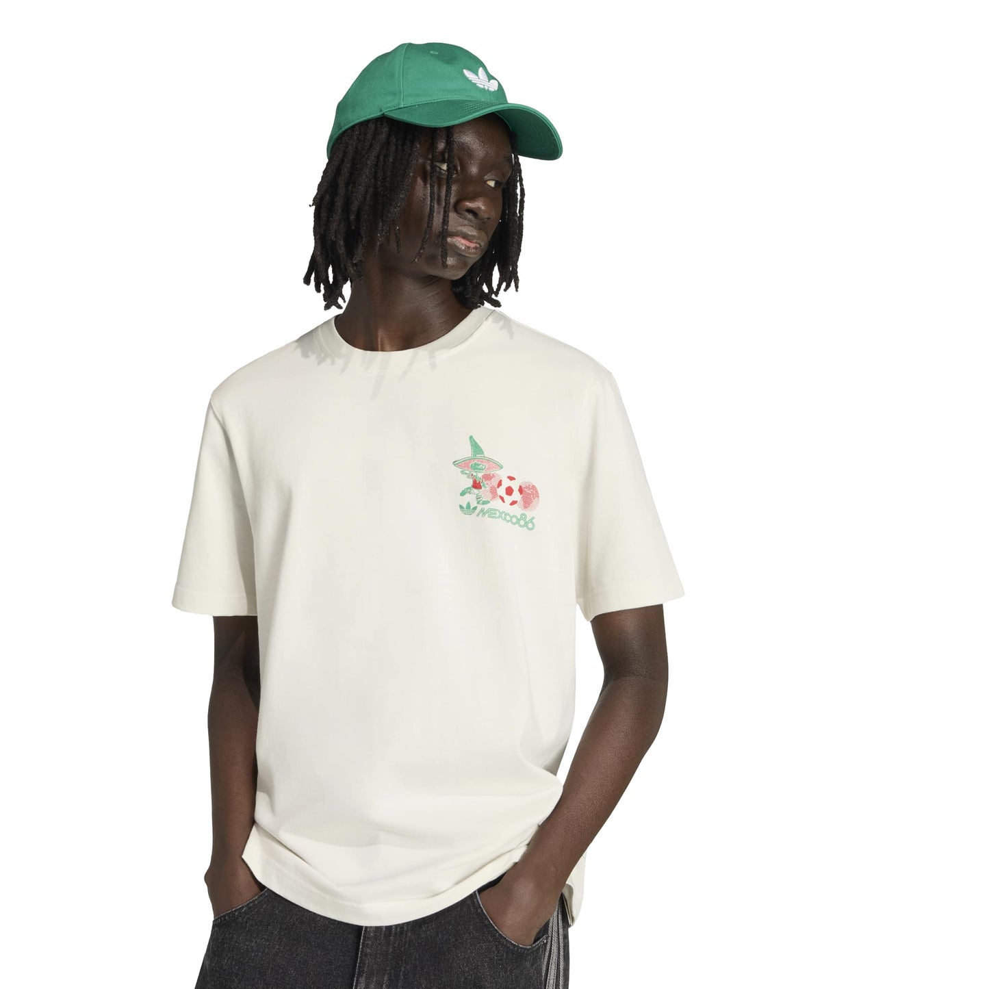 Adidas Mens Mascot Tee - Cloud White Denim Exchange