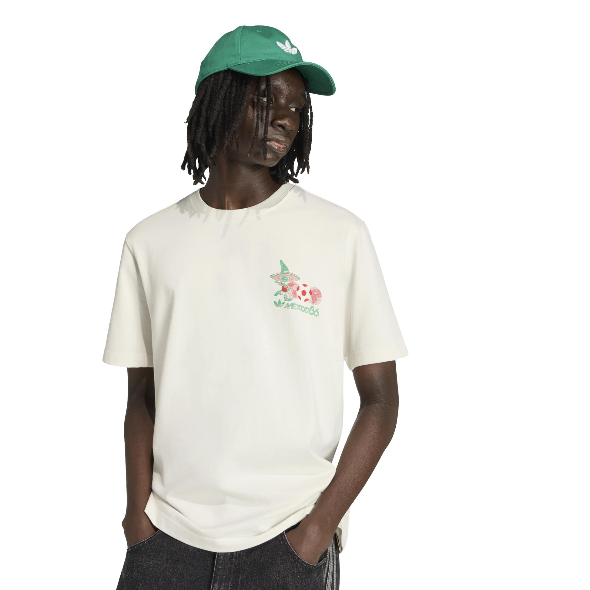 Adidas Mens Mascot Tee - Cloud White Denim Exchange