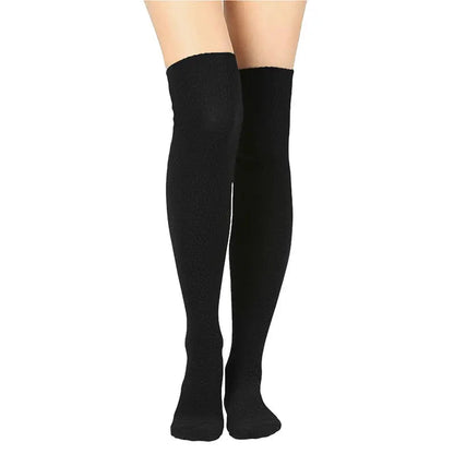 Over the Knee Fleece Socks - Black Polar Feet® LLC