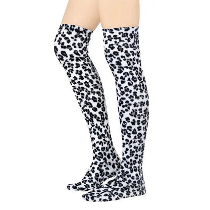 Over the Knee Fleece Socks - Snow Leopard Polar Feet® LLC