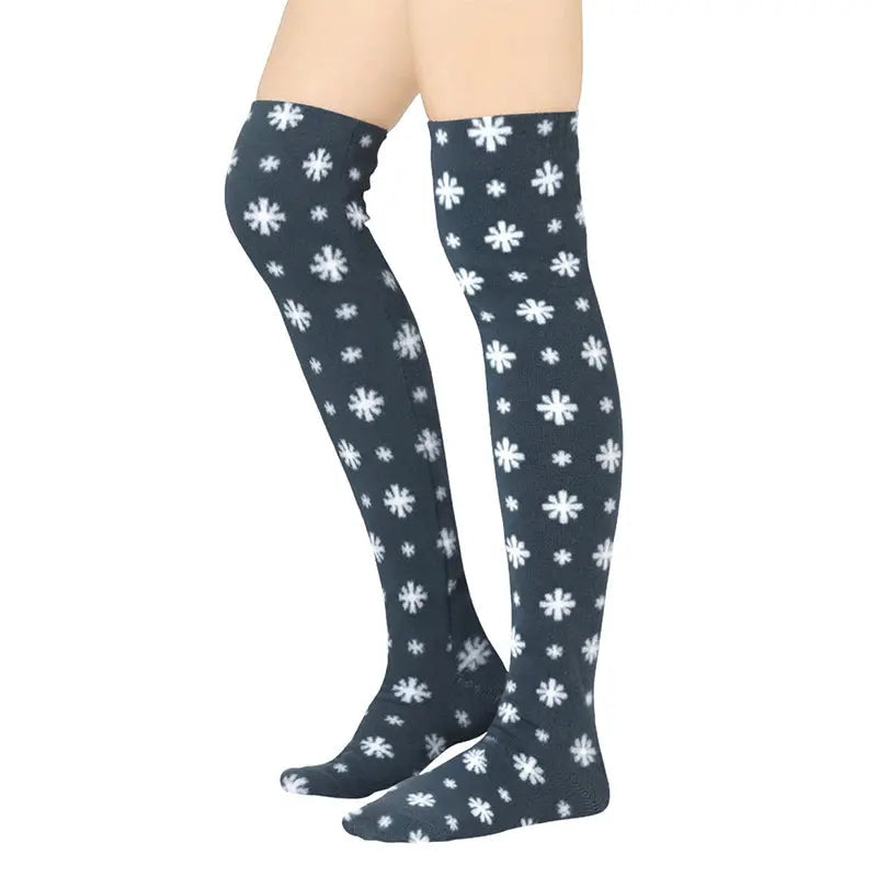 Over The Knee Fleece Socks - Snow Polar Feet® LLC