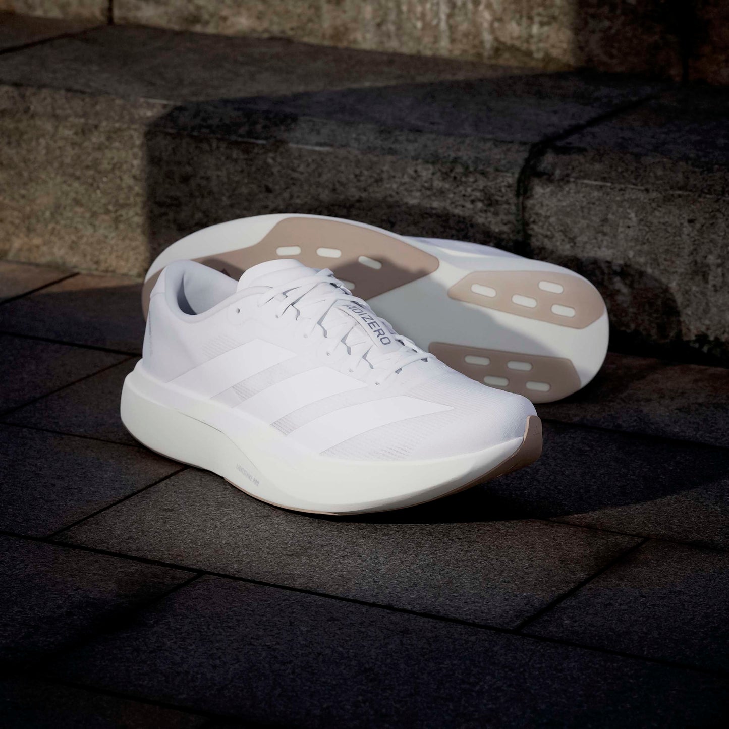 Adidas Mens adizero Evo SL - White Denim Exchange