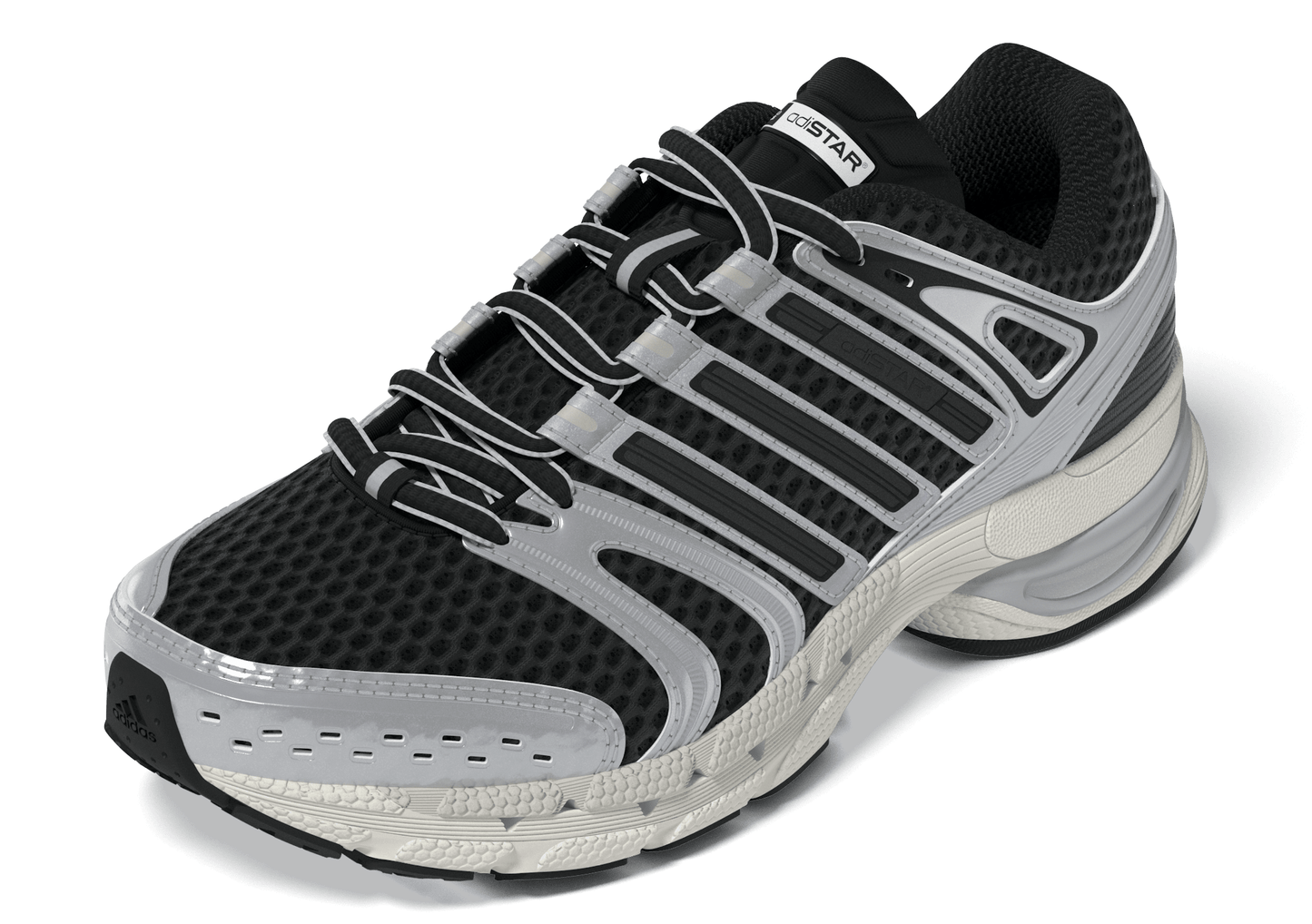 Adidas Big Kids Adistar Control 5 - Black/Silver Denim Exchange