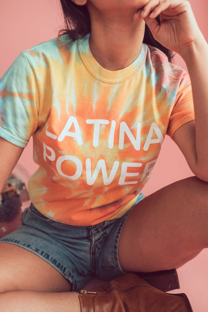 Tie dye Latina Power Tee JZD