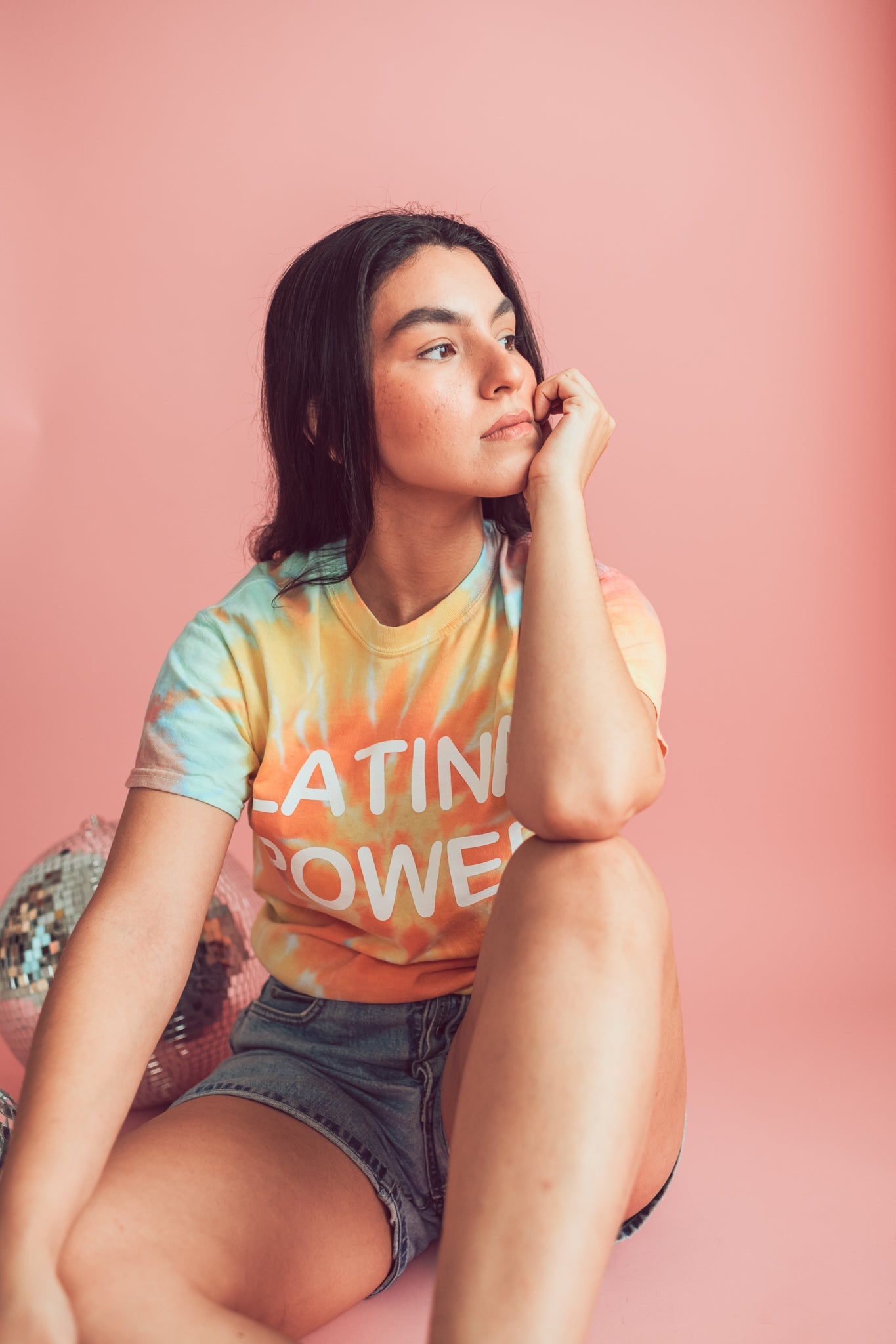 Tie dye Latina Power Tee JZD