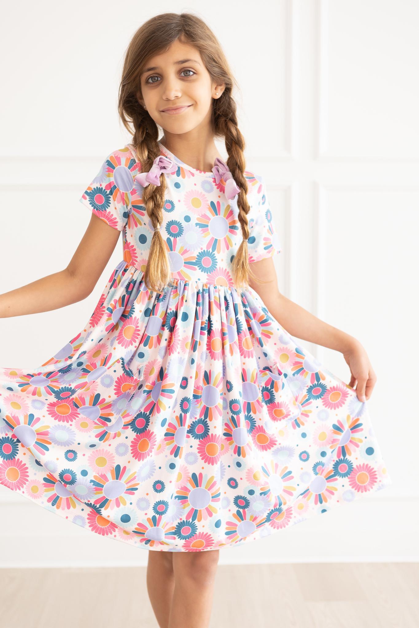 Keep Growing S/S Pocket Twirl Dress Mila & Rose ®