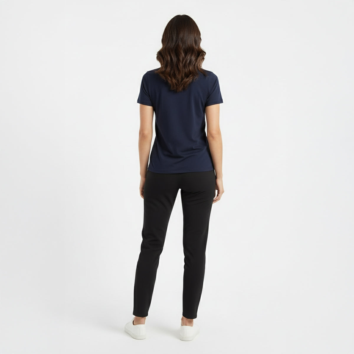 Kenzi Navy Short Sleeve Crew Auragen