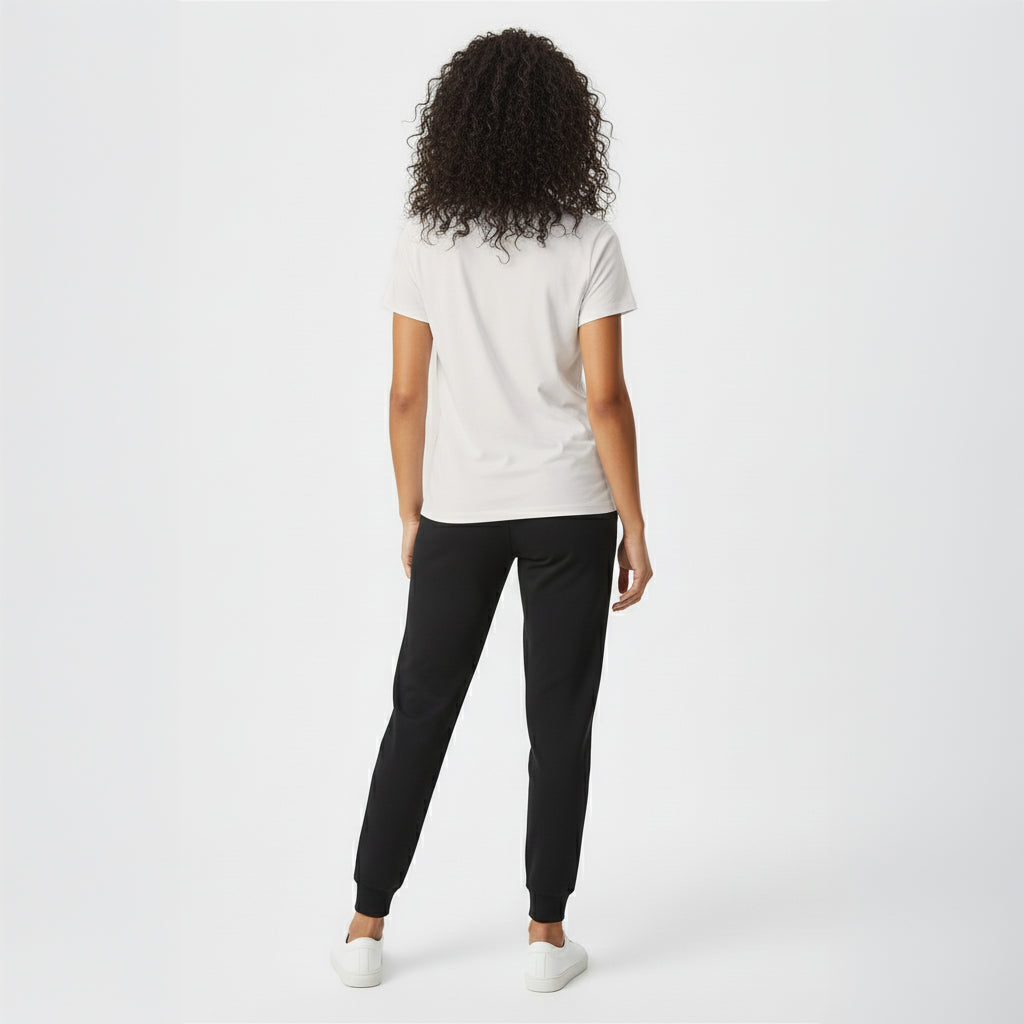 Kenzi White Short Sleeve Crew Auragen