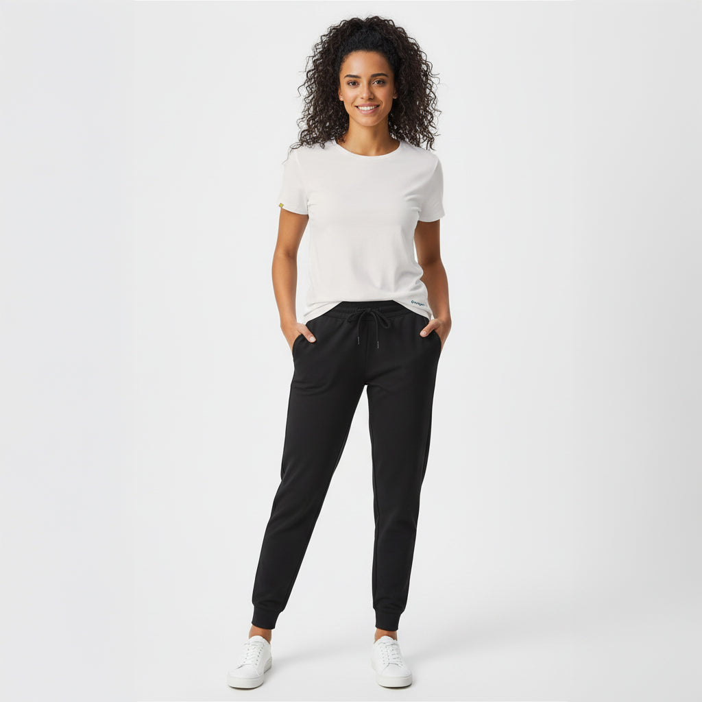 Kenzi White Short Sleeve Crew Auragen