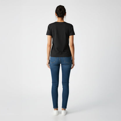 Kenzi Black Short Sleeve Crew Auragen