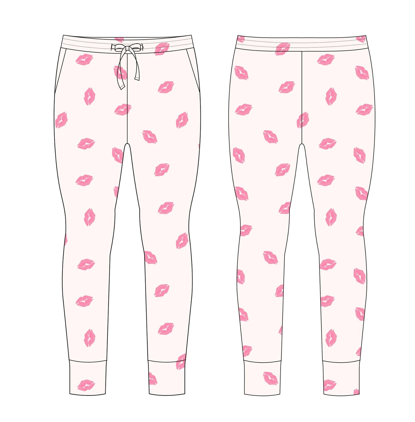 Kisses - Women's Jogger Blush Lotus