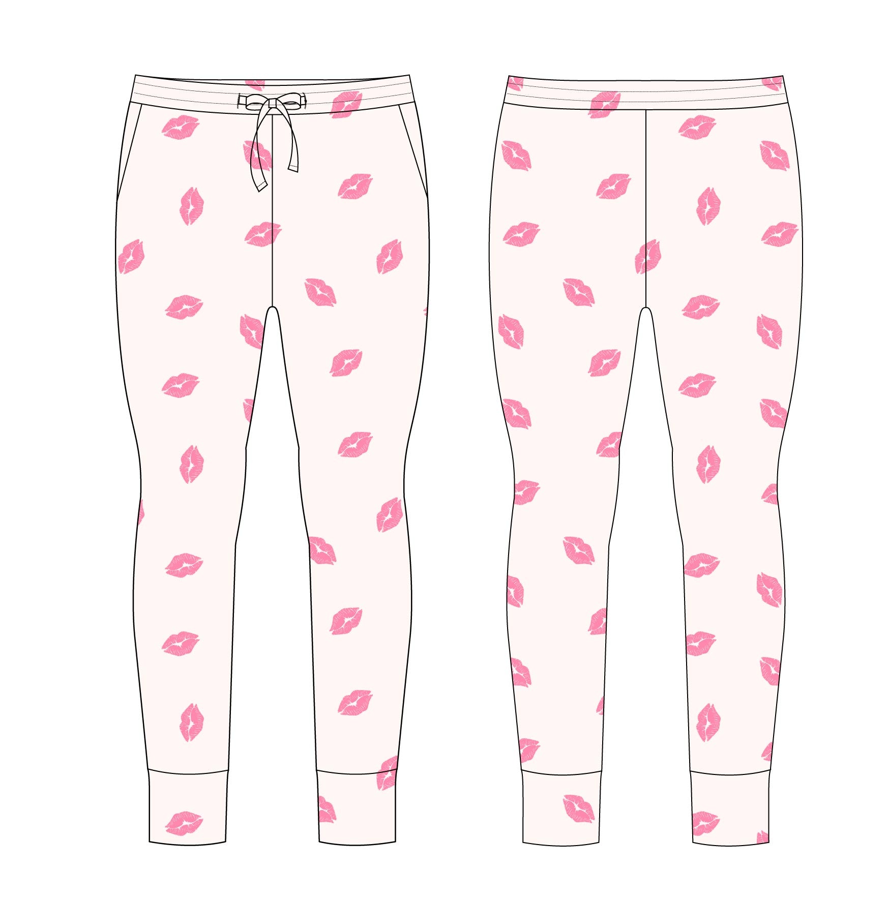 Kisses - Women's Jogger Blush Lotus