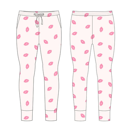 Kisses - Women's Jogger Blush Lotus