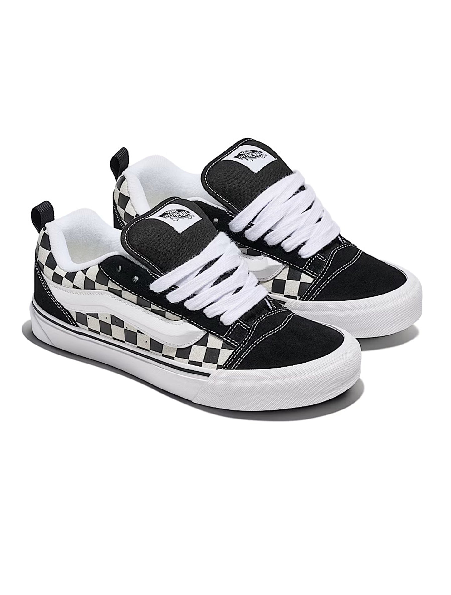 Vans Mens Knu School - Checkerboard Black Denim Exchange
