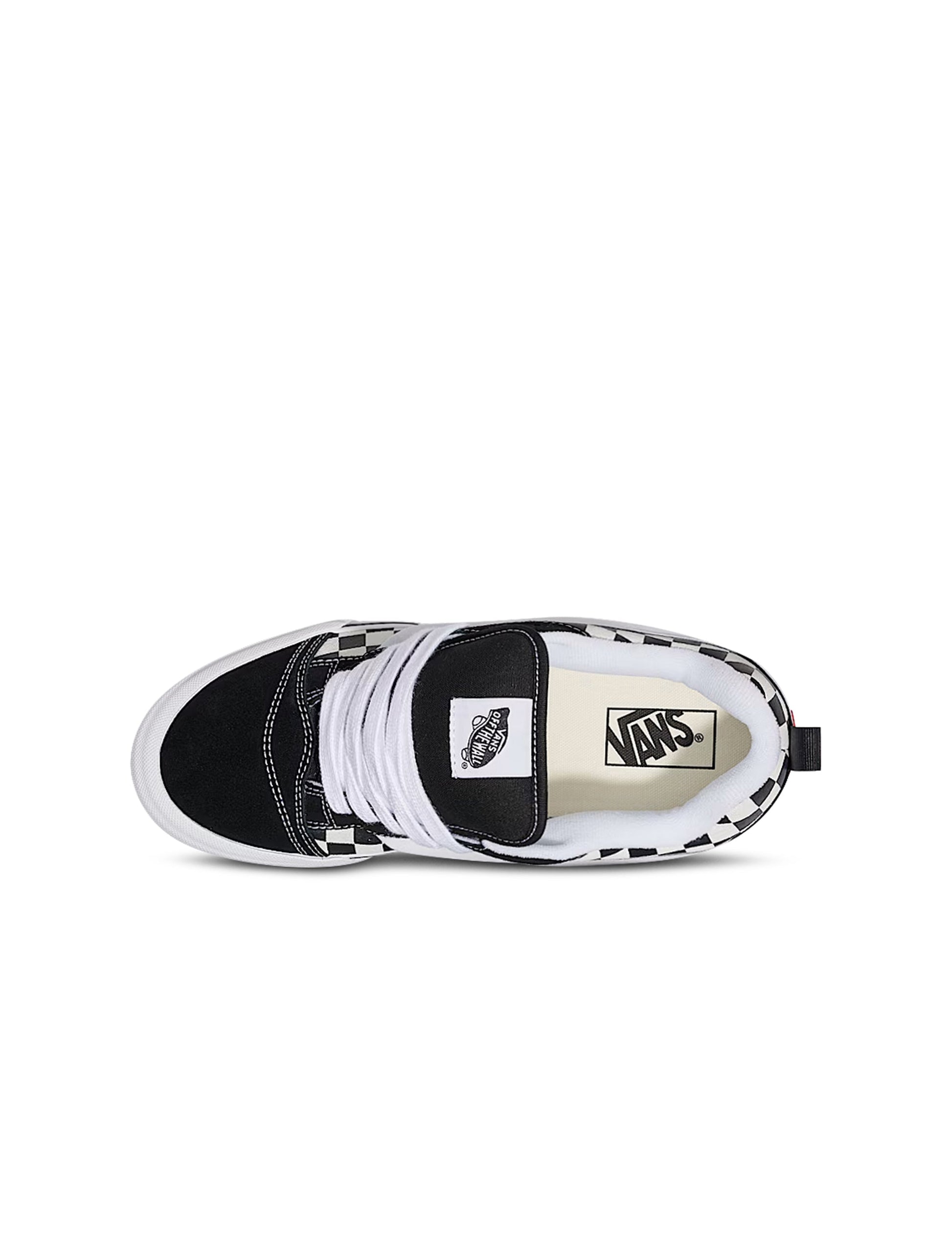 Vans Big Kids Knu School - Checkerboard Black Denim Exchange