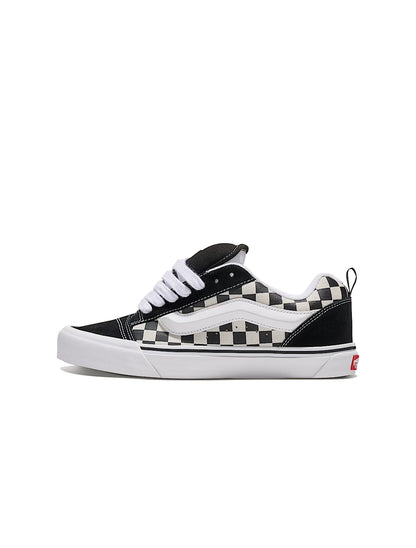 Vans Big Kids Knu School - Checkerboard Black Denim Exchange