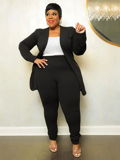 Plus Size Women’s Matching Two-Piece Outfit Set