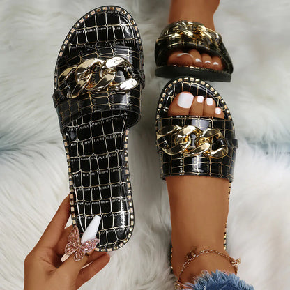 Plus Size Women's Fashion Flat Sandals