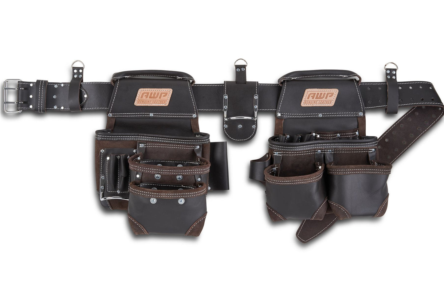 AWP L-903-1 TrapJaw Oil Tanned Leather Tool Rig VM Hardware
