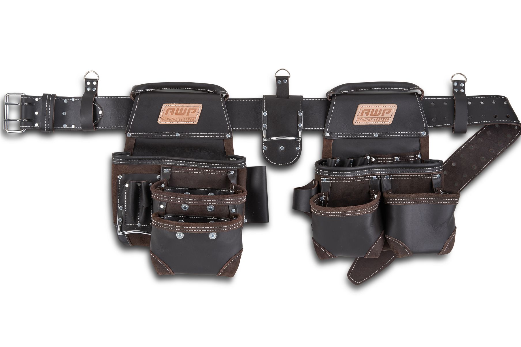 AWP L-903-1 TrapJaw Oil Tanned Leather Tool Rig VM Hardware
