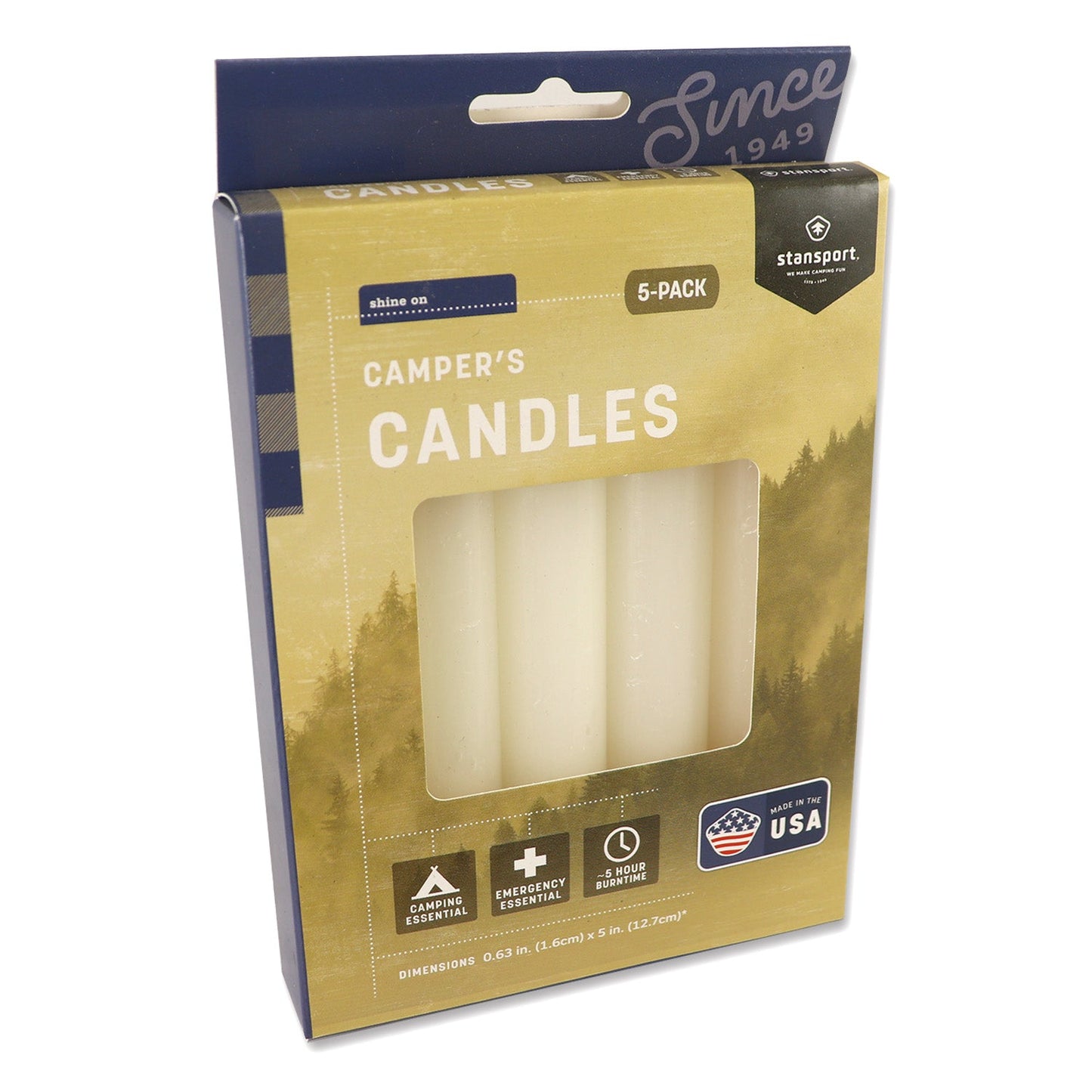 Slow Burn Emergency Candles - 5 Pack quakekits.com