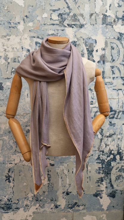 Lavender Daydreams Linen Scarf Late Sunday Afternoon