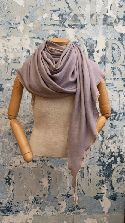 Lavender Daydreams Linen Scarf Late Sunday Afternoon
