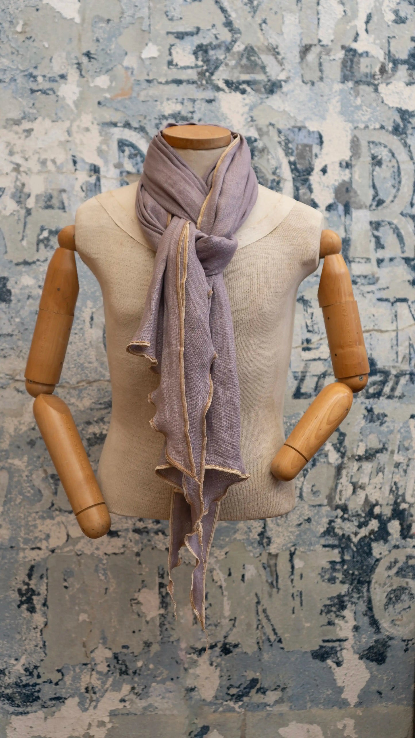 Lavender Daydreams Linen Scarf Late Sunday Afternoon